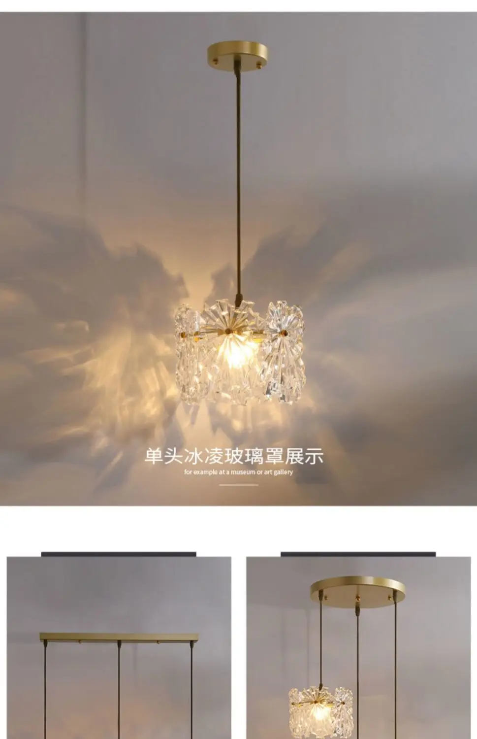 Nordic Retro Italian Creative Art Design Single Head Light Glass Dining Table Pendant Lamp Hand Blown Bar Pendant Light