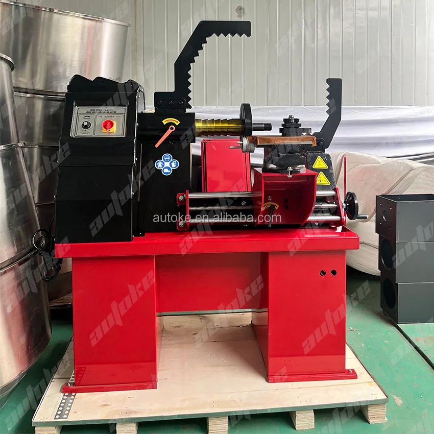 Semi-Automatic Hydraulic Wheel Straightening Machine with 10-26 Inch Hub Range and 10t Pressure