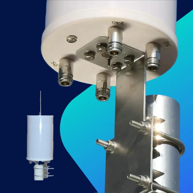 High Capacity 8dBi 10dBi Base Station Outdoor Antenna Dual Band 4x4 MIMO Antenna for Dense Environments