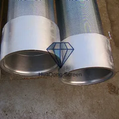 product-226-226 304 stainless steel continuous machine slotted wire wound Water well bore Screen
