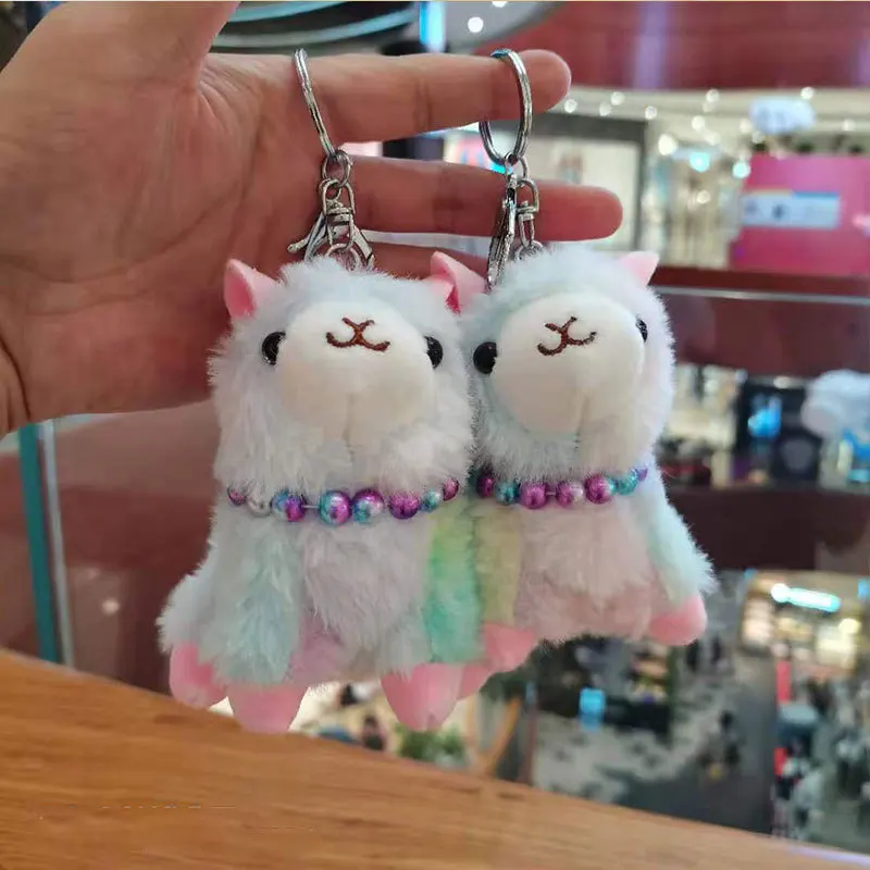 ベビーアルパカ　ぬいぐるみキーチャーム　2点セット shanti / キーホルダー ベビーアルパカヘッド｜テソロ(tesoro