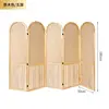 180cm high, 50cm wide [5 panels] - Natural wood color