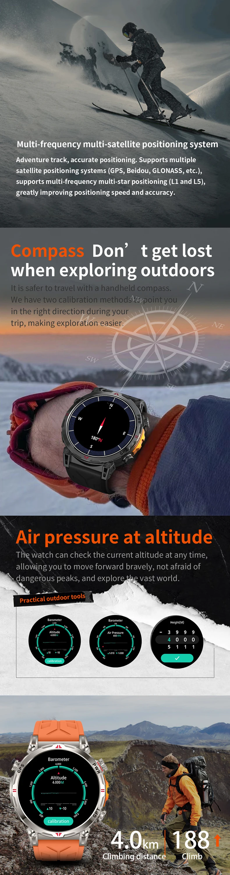 product 2025 kc93 gps smart watch 156 inch amoled screen ai dial gpt flashlight compass 650mah battery 3atm waterproof sport smartwatch-4