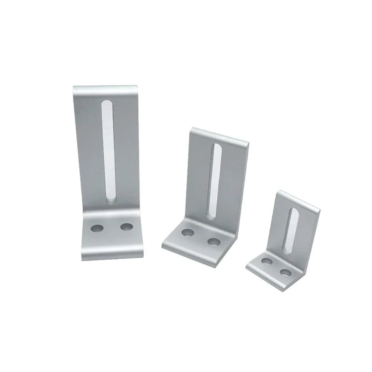 Aluminum Profiles with  Connection Angle Codes, Extruded Right Angle Fixing Parts, Unequal Adjustable Aluminum Angle Parts