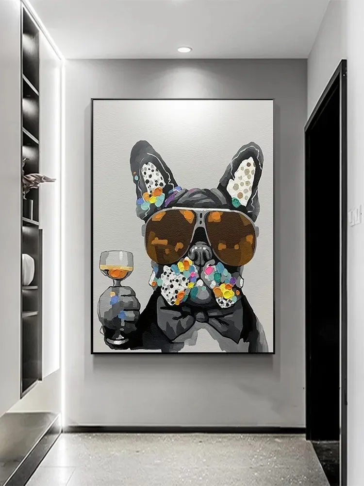 All Kinds of Animals Colorful Picture Decor Abstract Art  Wall Canvas Elephants, Bulls, Kittens, Horses Animal Oil Painting