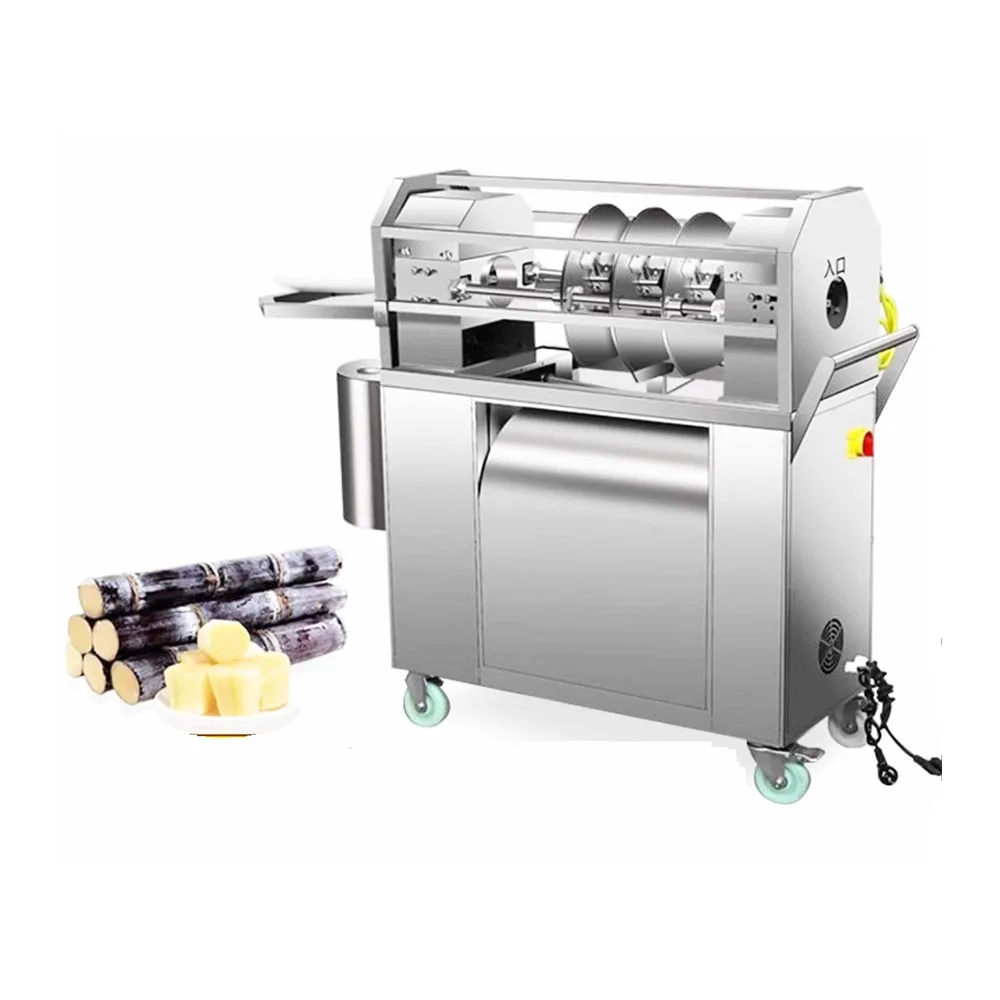 Big Capacity Multifunctional Sugarcane Peel Machine Leaf Skin Peeler Cutter Sugarcane Machine for Peeling and Cutting Machine