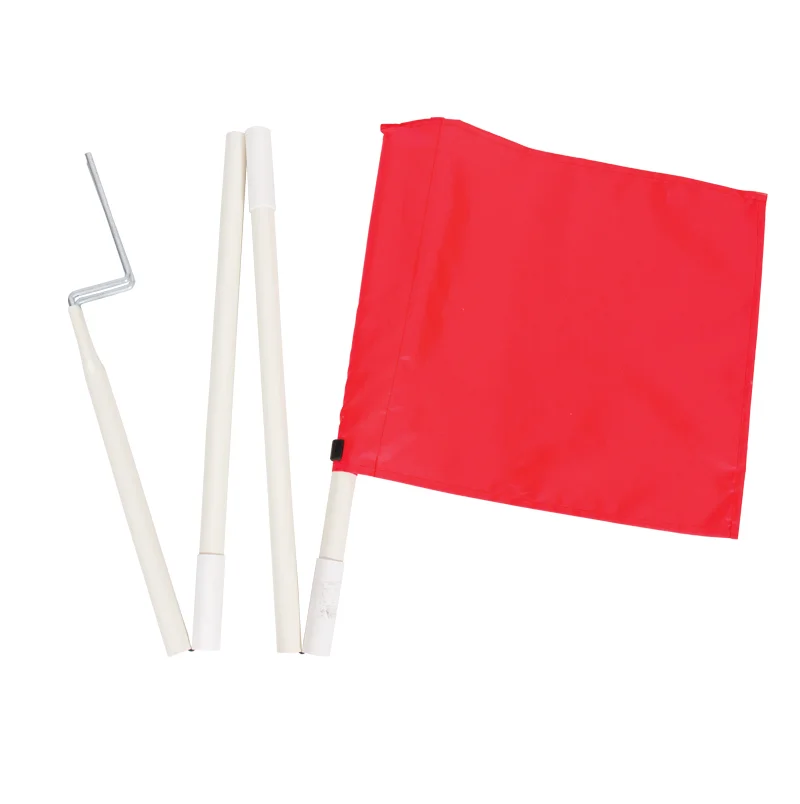High on Demand Bright Color Flags 50X30cm in 25mm PVC Pipe Corner Post Collapsible Available In Bulk Quantity