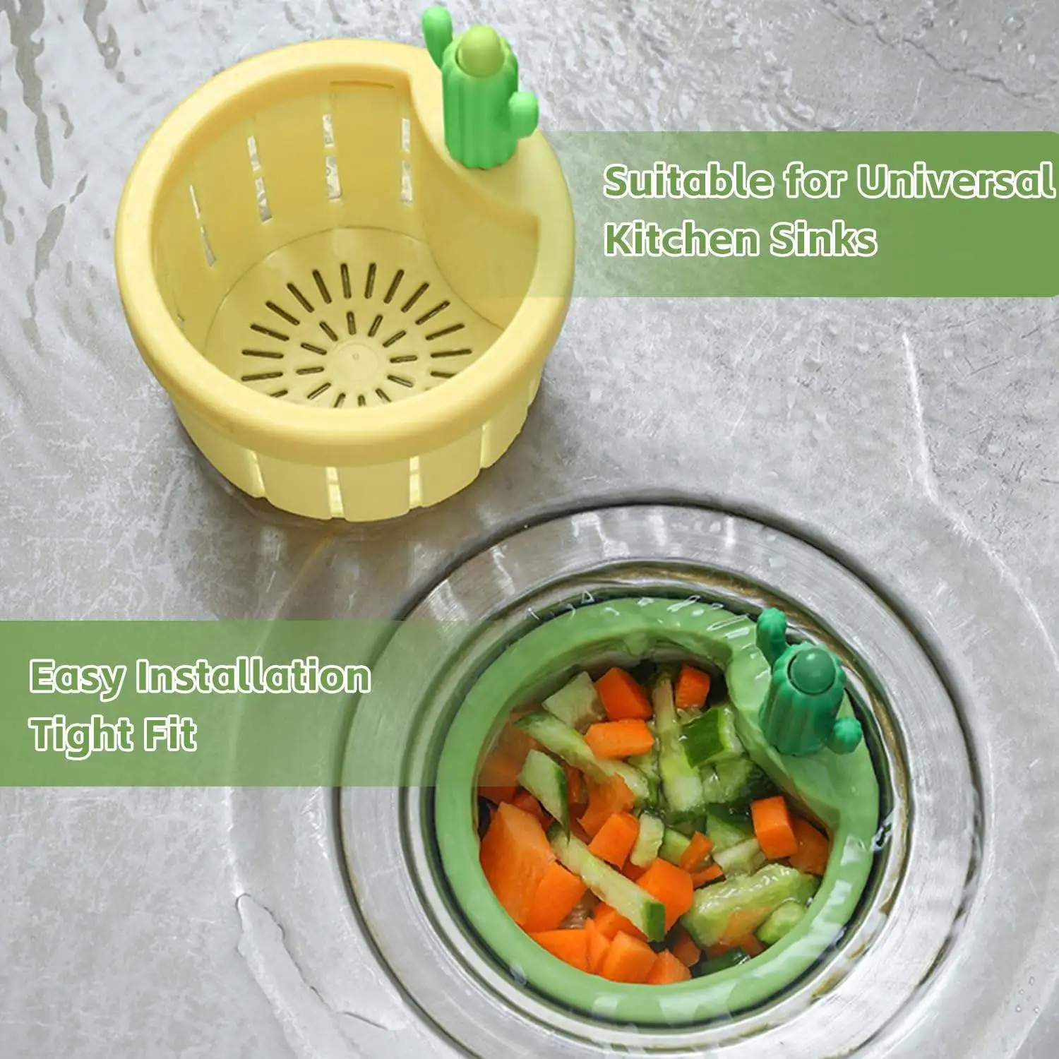2024 Cactus Sink Strainer - Efficient Kitchen Drain Solution