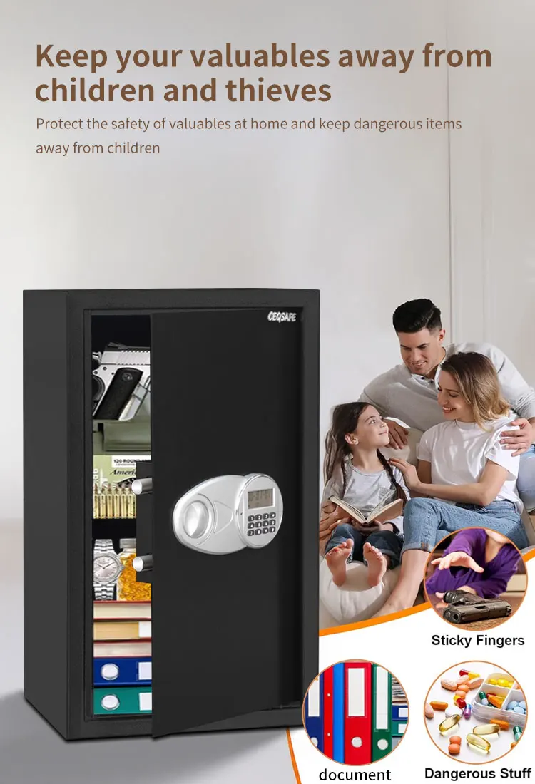 CEQSAFE CEQ Hotel Safety Deposit Mini Box With Electrical Password Key Locks Safe Box manufacture