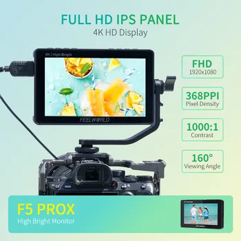 FEELWORLD F5 PROX Professional Camera Monitor 5.5" 1600nit High Brightness DSLR Field Monitor Bulk Custom Design Supplier detail image