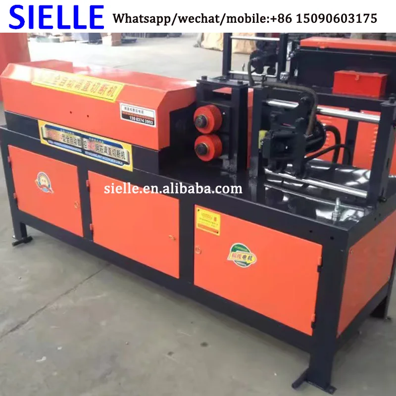Steel rod bar straightener machine automatic steel wire cutting machine