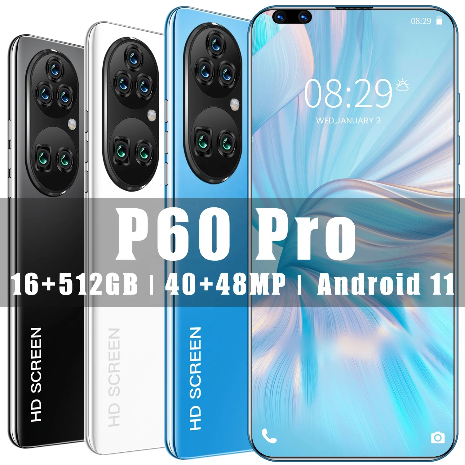 p60 pro hd screen