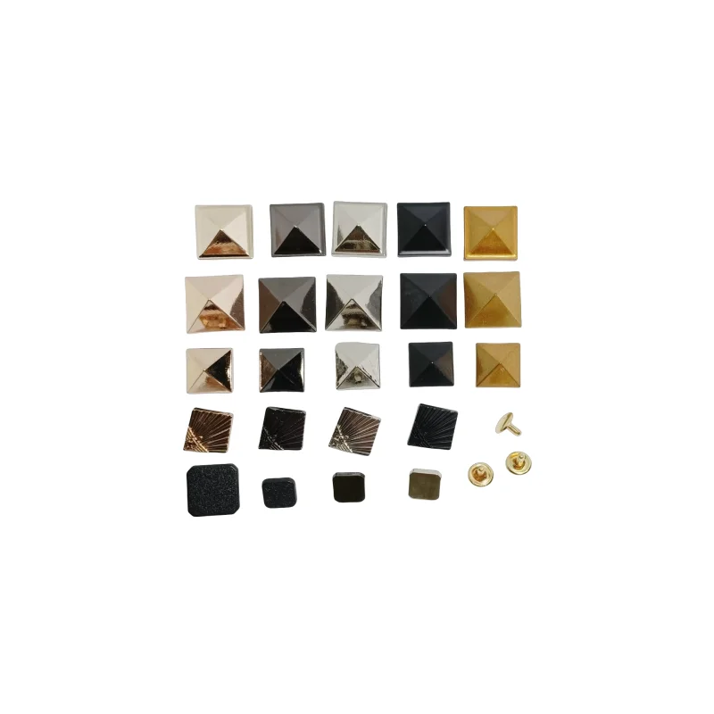 DIY квадратные плоские ногти в виде пирамиды с диаметром головы 8 мм для подходящей одежды обувь шляпы аксессуары упаковки кожаных изделий заклепки