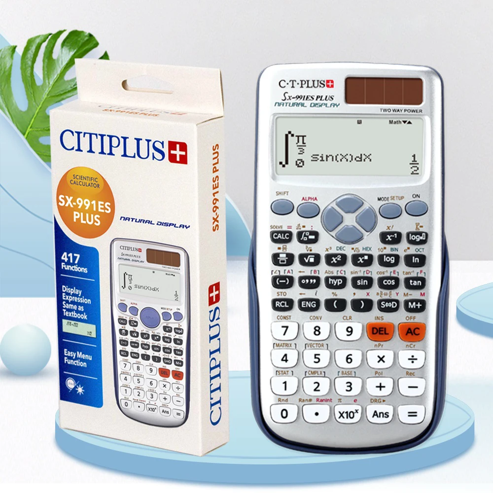 Научный калькулятор студентов SX-991ES плюс логотип цифровой профессиональной математики на заказ Солнечный электронный