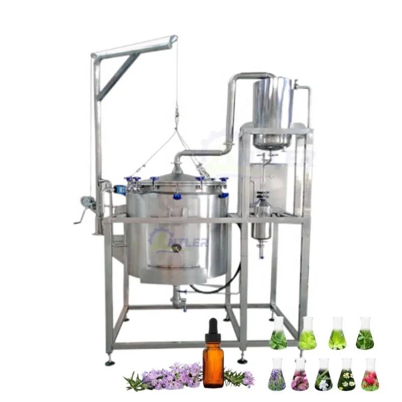 Small Capacity Herb Essential Oil Extraction Machine Lavender Oil Distilling Plant