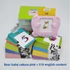 Bear Baby255 tarjetas 510 palabrasInglés puro (rosa)