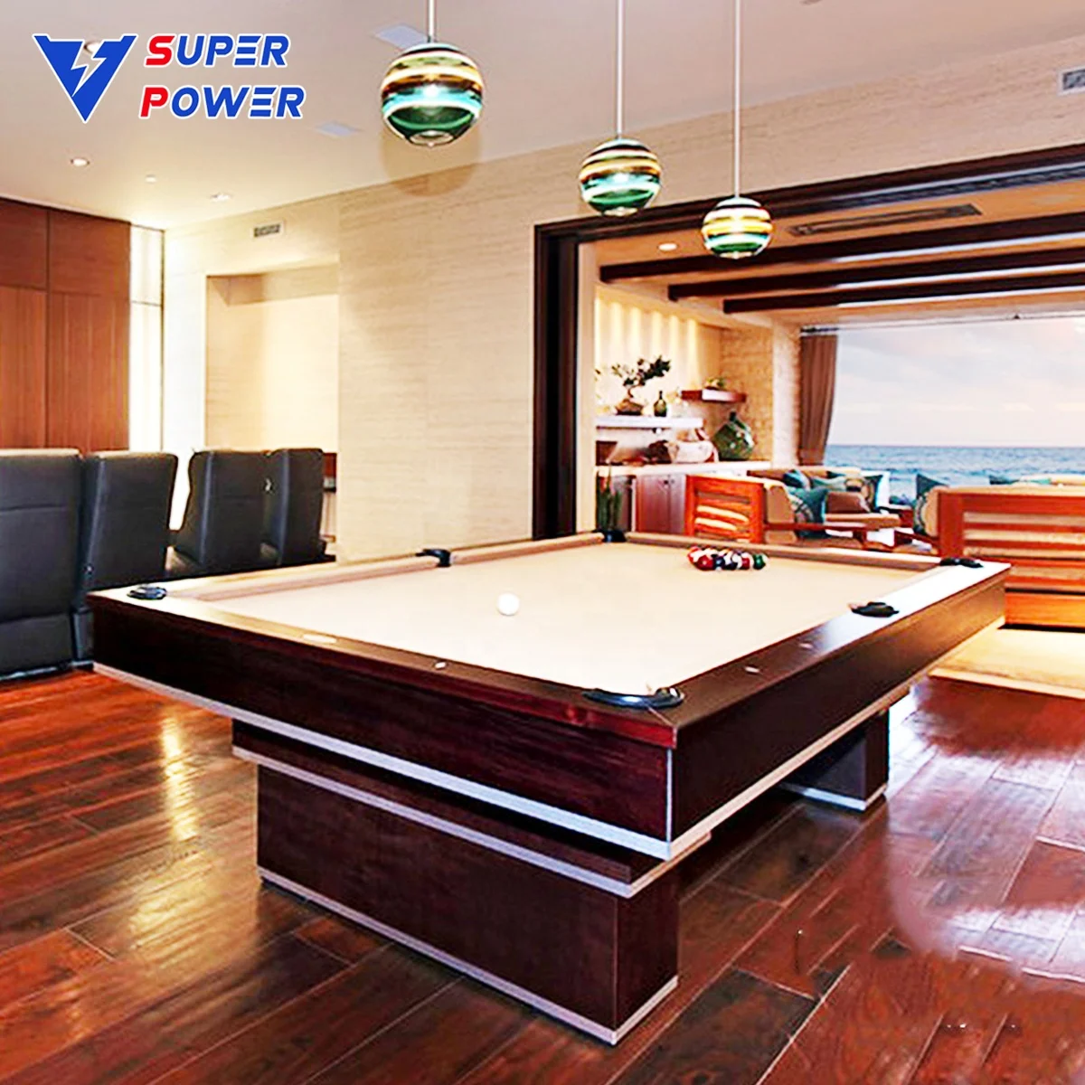 2021 абсолютно новый открытый современный шифер 8ft бильярдный стол оборот обеденный для