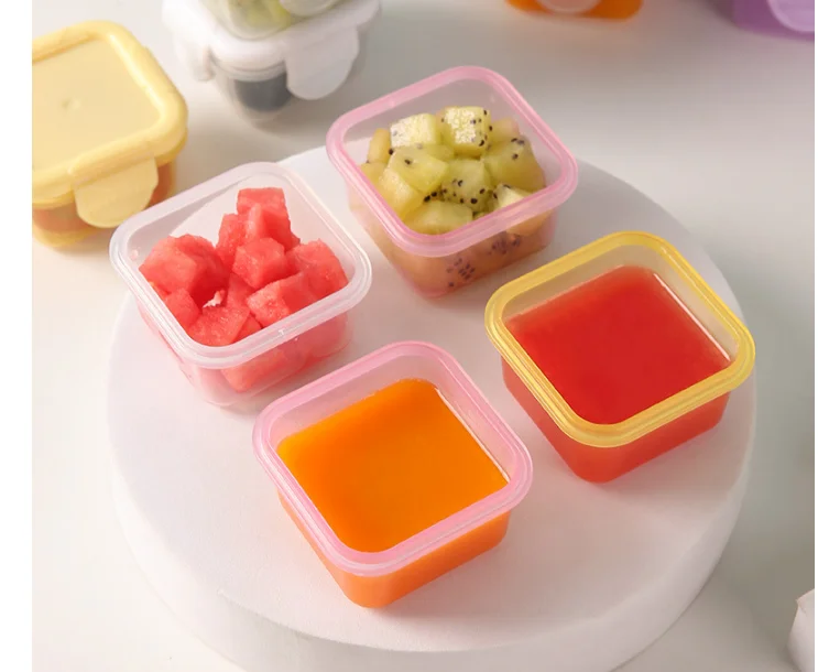 Mini Fresh-keeping Box Food Grade Thickened sealed Baby Food Box Children's Household Storage Box for Jam Packaging