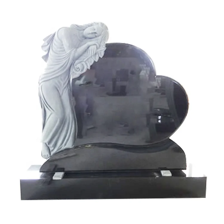 
 Китайский чёрный гранитный надгробный камень в русском стиле/надгробный камень на продажу  
