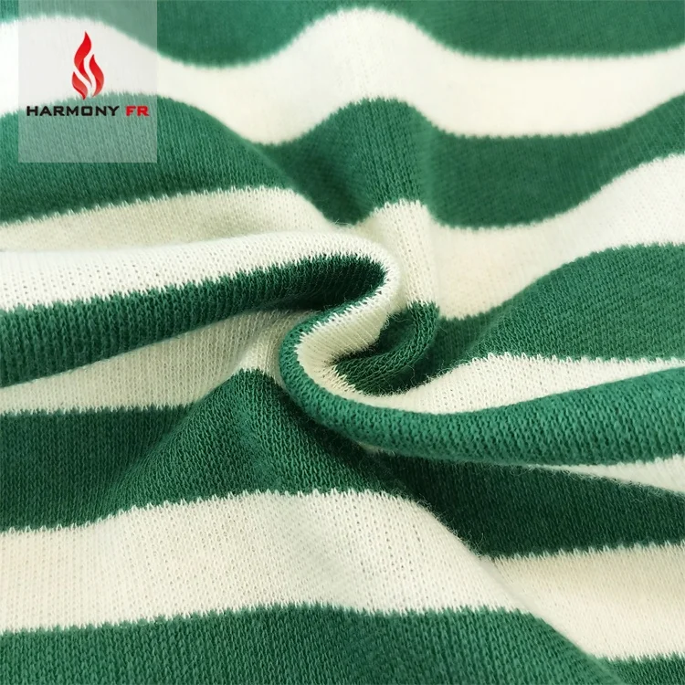 Indanthrene Vat Dyeing Chlorine Bleach Resistance Flame Retardant Striped Fabric