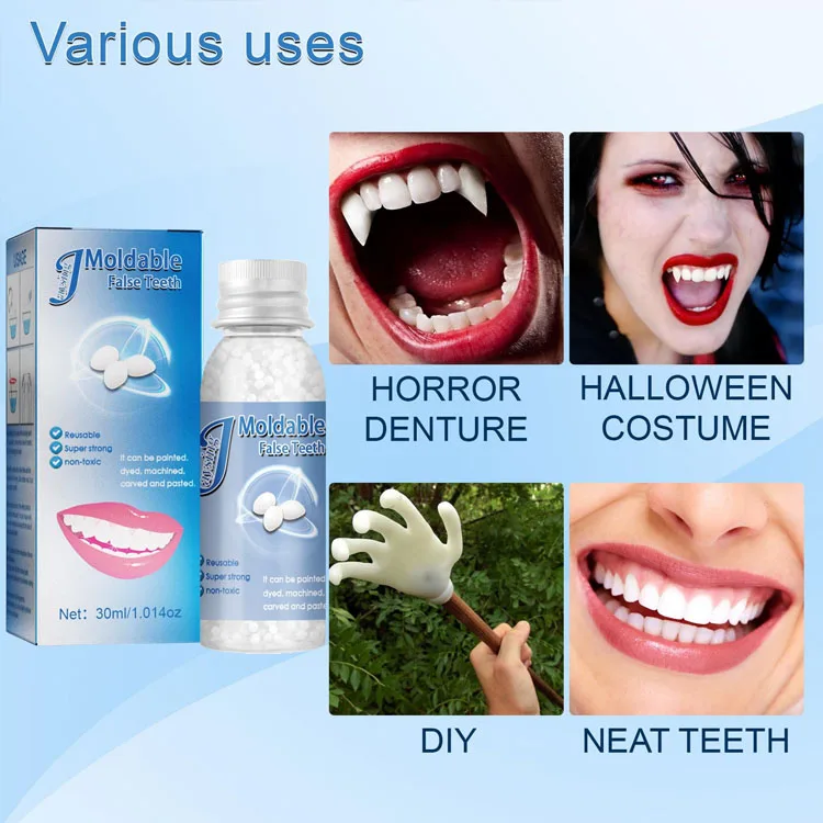 Jaysuing Temporary Tooth Replacement Material Tooth Filling Temp Replace Missing Denture Adhesive DIY Teeth Repair Materials