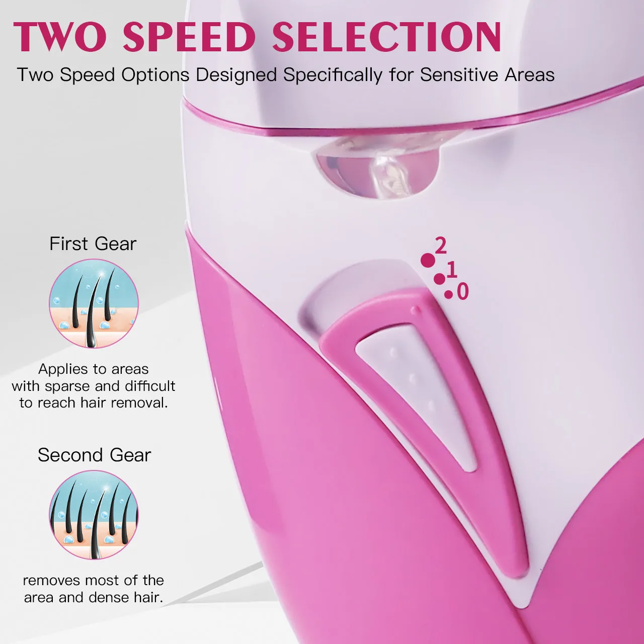 HATTEKER SK-505 Epilator: Lady Facial Hair Removal Device | Bikini