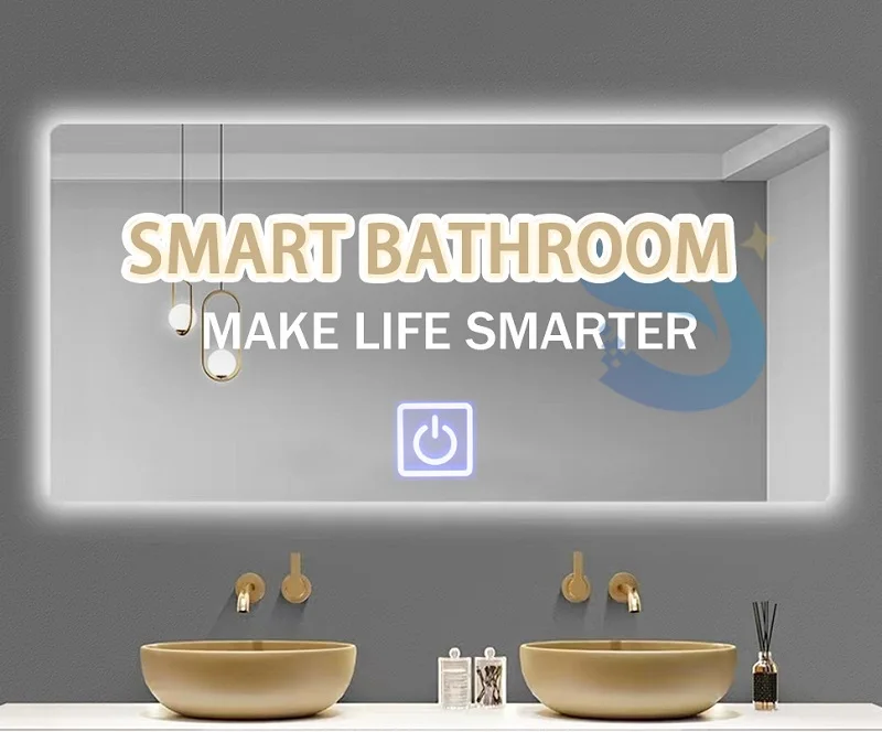 Smart Bathroom Mirror Dc12V  Single Key Tricolor Led Light  Capacitive Sensor Dimmer Mirror Touch Switch supplier