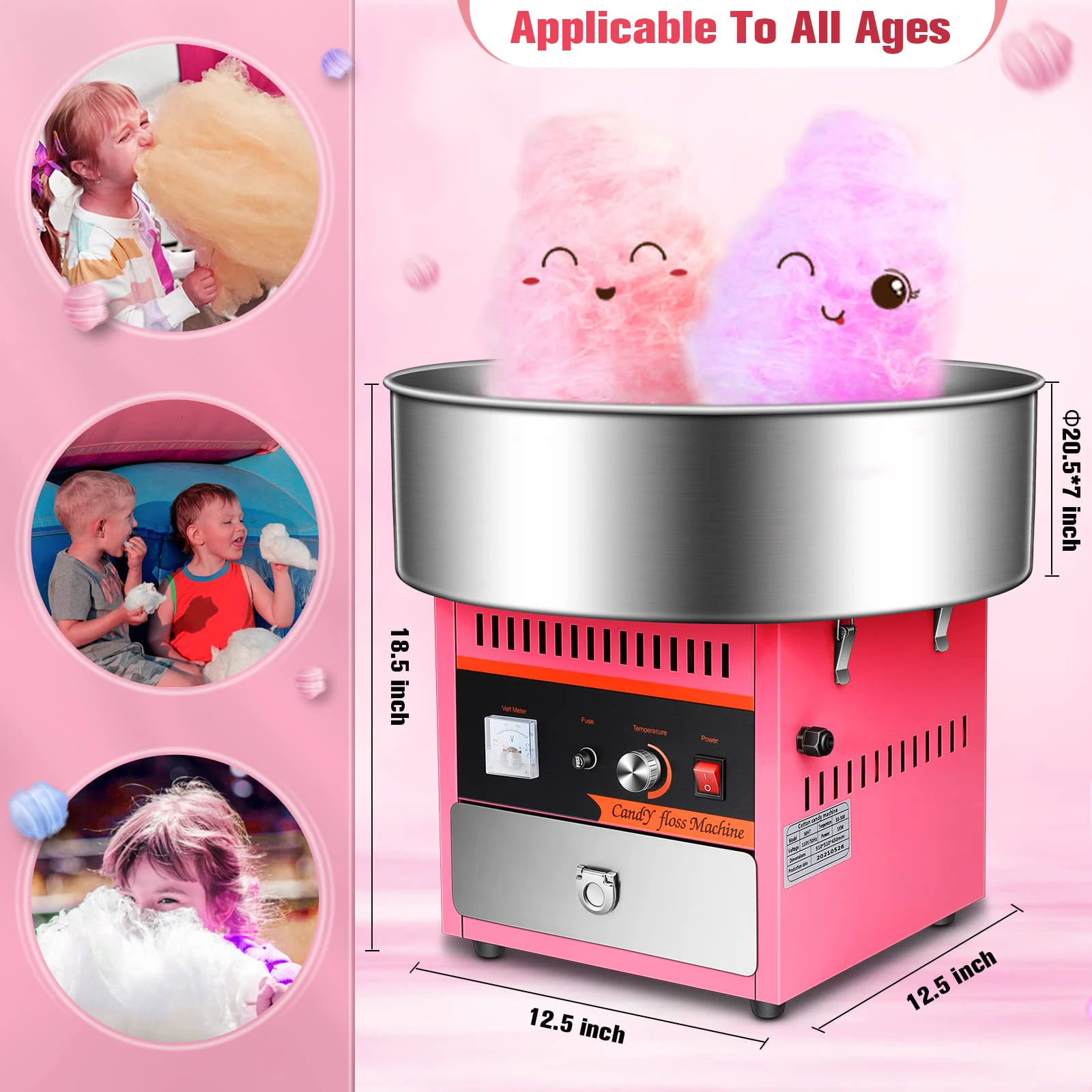 Wholesale Price Commercial Use Gas Cotton Candy Maker Automatic Cotton Candy Vending Machine supplier