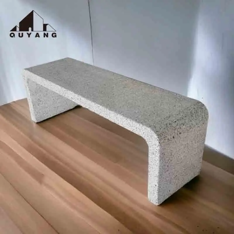 QUYANG Custom Modern Furniture Home Decoration Living Room Side Table Natural Marble Plinth Bench Stone Stool Seat