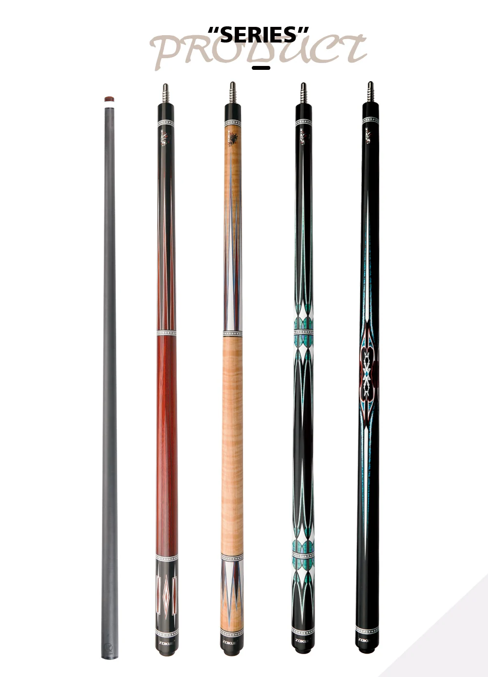 Zokue Konllen Carom Stick Carbon Fiber Shaft Maple Shaft Carom 3 ...