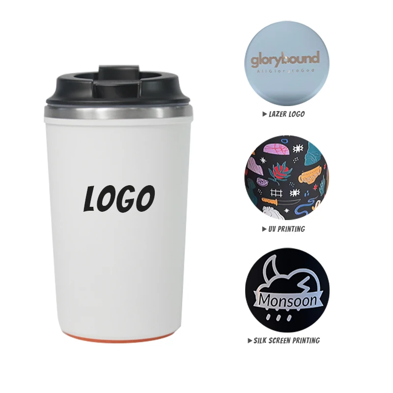 Custom Anti Fall Bottom Suction Nozzle Non Spill Logo 12oz 16oz Tumbler Coffee Cup Stainless Steel Coffee Mug