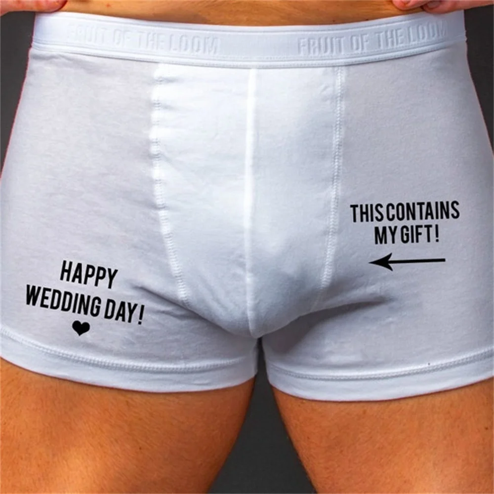 Groom Husband To Be Wedding Day Groom Gift Groom Underwear Trunks Bride  Wife Newly Wed Bride To - Buy Underwear,Wedding Underwear,Custom Underwear  Product on 
