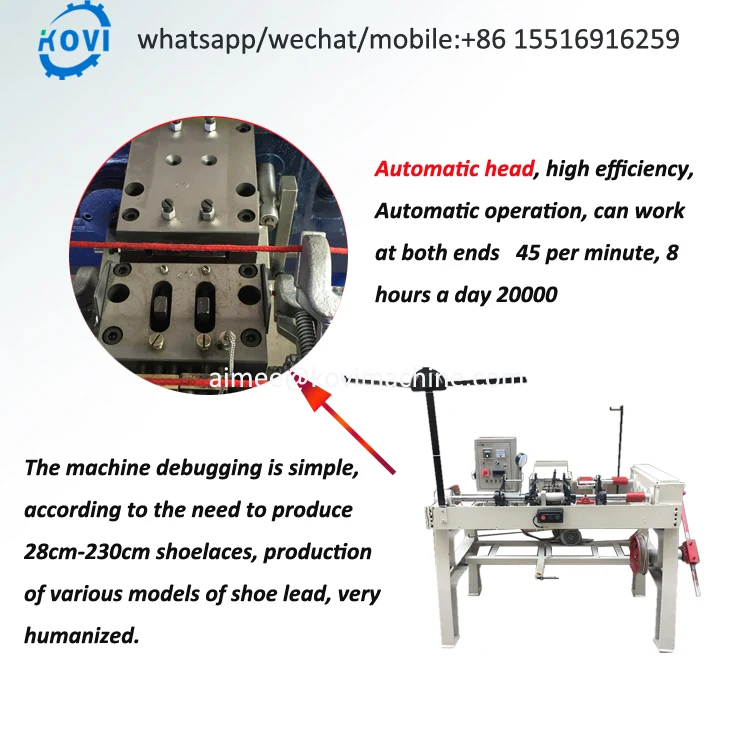 Full Automatic Plastic Shoelace Tipping Machine Shoe Lace Tipping Machine