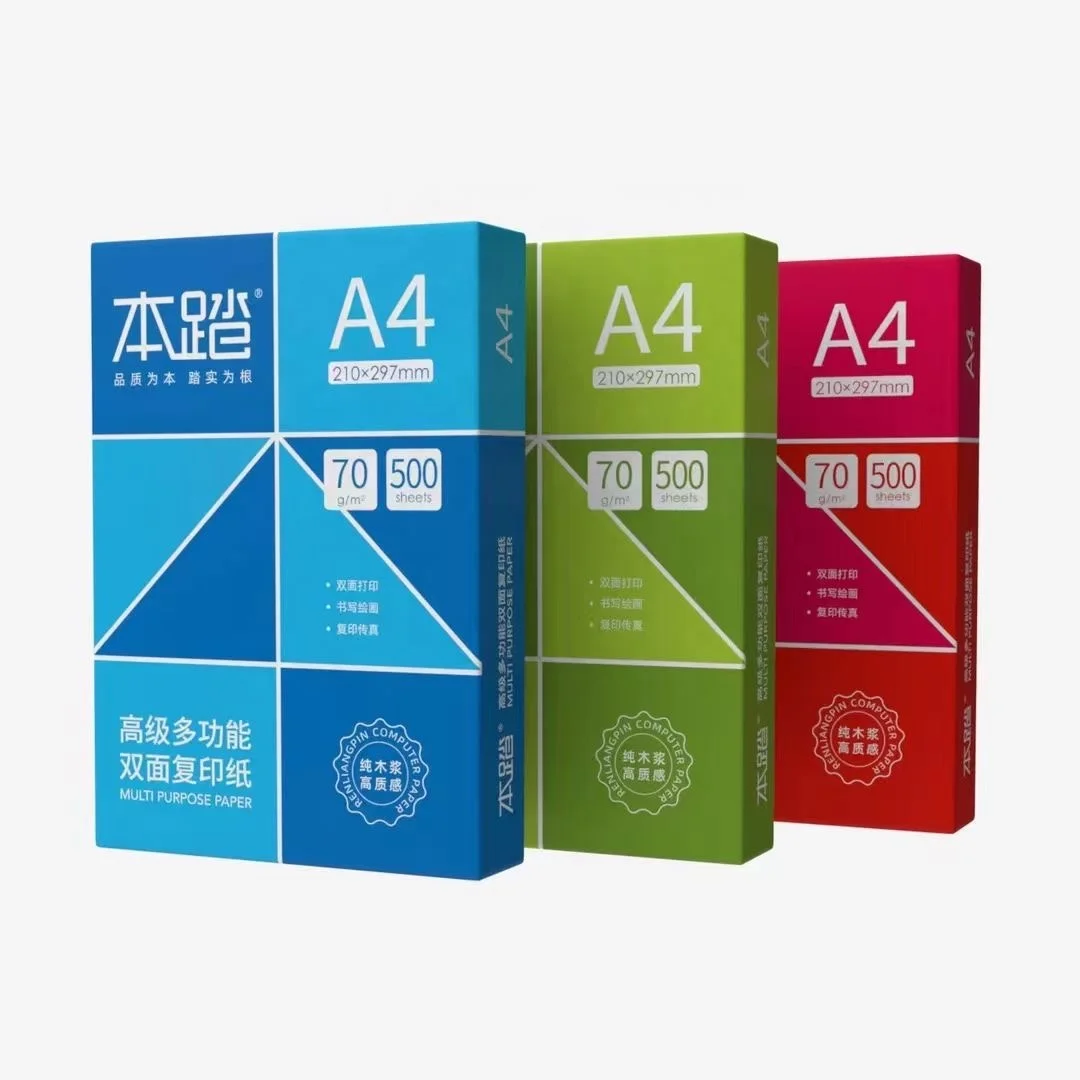 Premium Quality Copy Paper Jumbo Roll China Factory Price 80gsm 70gsm Reel Width 630-846-1060mm Cut to A4