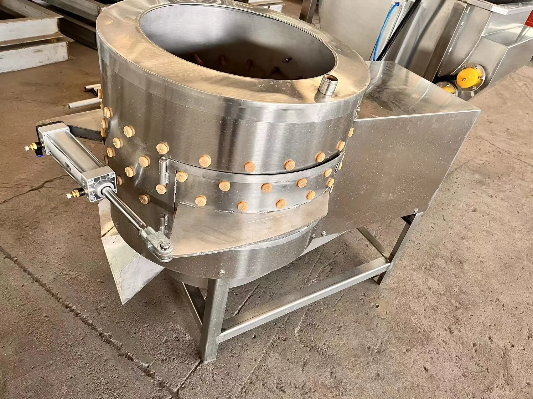 Automatic Chicken Scalding Plucking Machine in Slaughterhouse