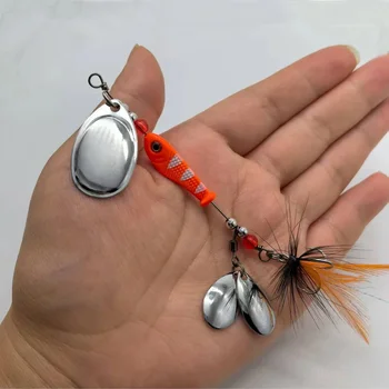 CHEERY 12G Spinner Bait Fishing Lure Multiple Blade Jig Dancer Buzzbait Wobbler Chatterbait for Bass Pike Bottom Fishing Metal – Metal Jig – view 4