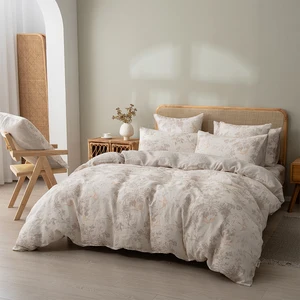 Wholesale 3D Print Pattern Linen Bed Sheets French Linen Bedding Duvet Covers Set