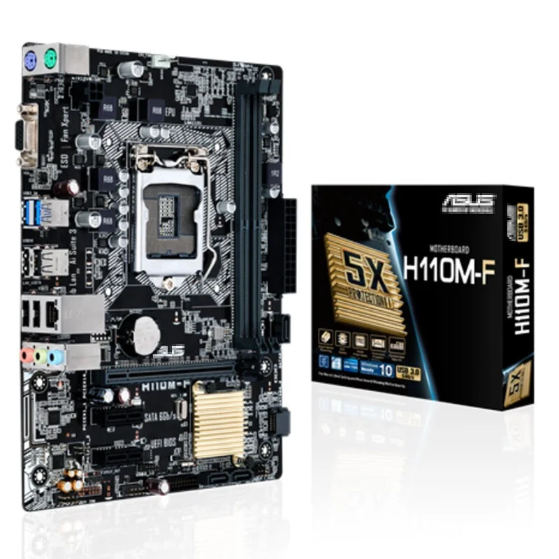 High Quality Hot Selling Computer Desktop Motherboard with Various Models H110 Series Dual DDR4 Channels Motherboard