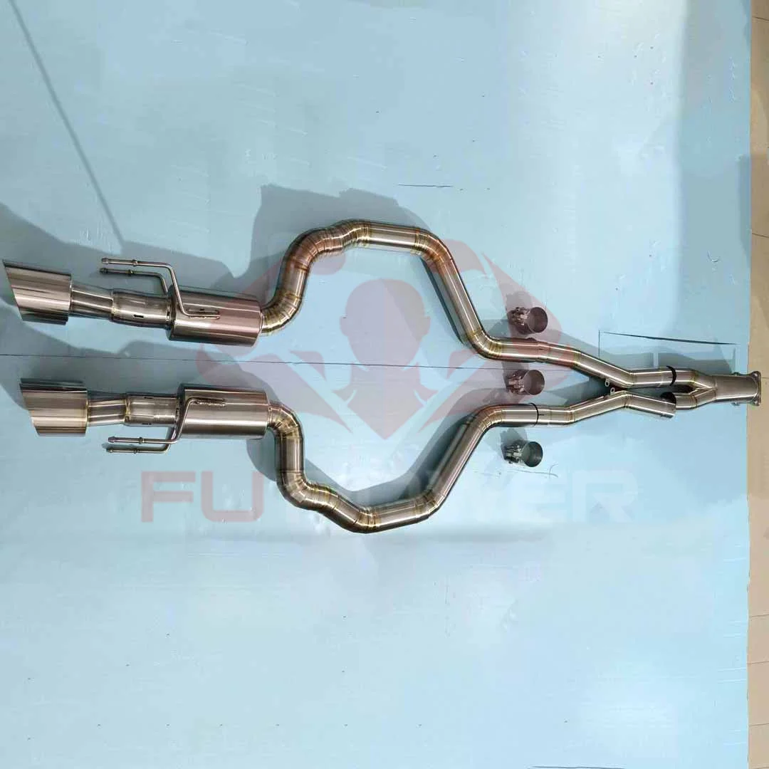New Tested Fupower Titanium Valved Exhaust System For C6 Chevrolet Corvette Z06 ZR1