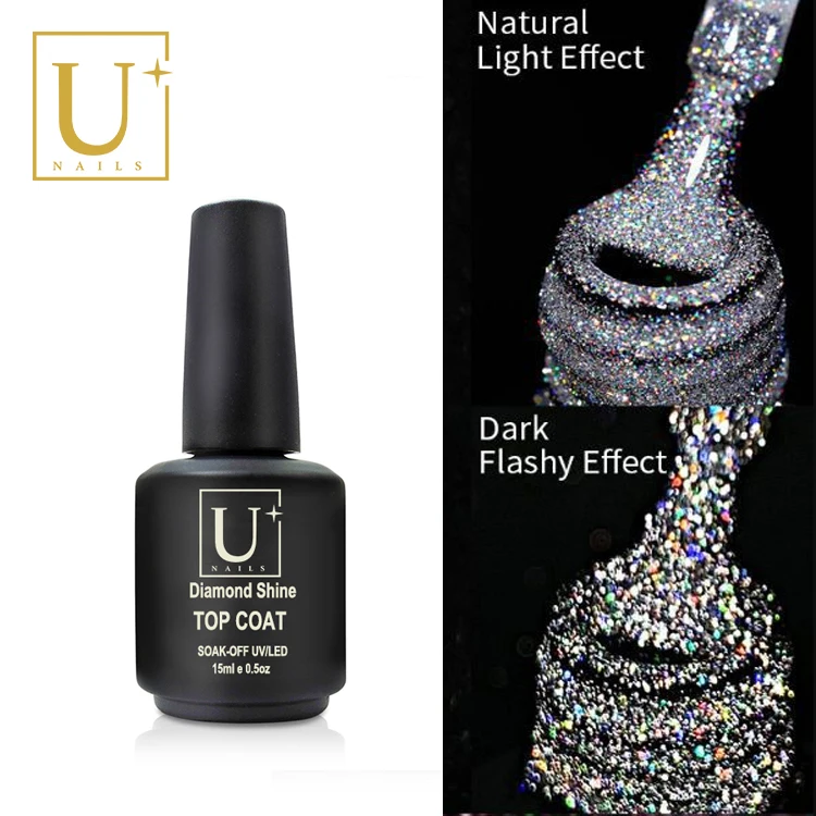 Professional Disco Top Gel With Reflective Glitters Like Broken ...