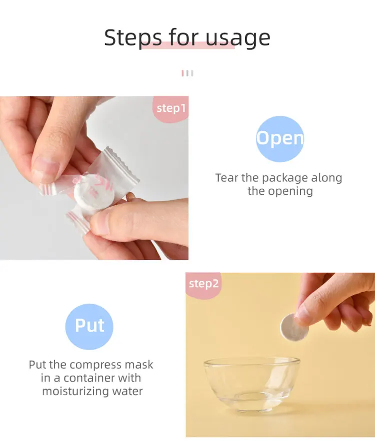 Eco Friendly Disposable Compressed Mask Factory Best Facial Mask