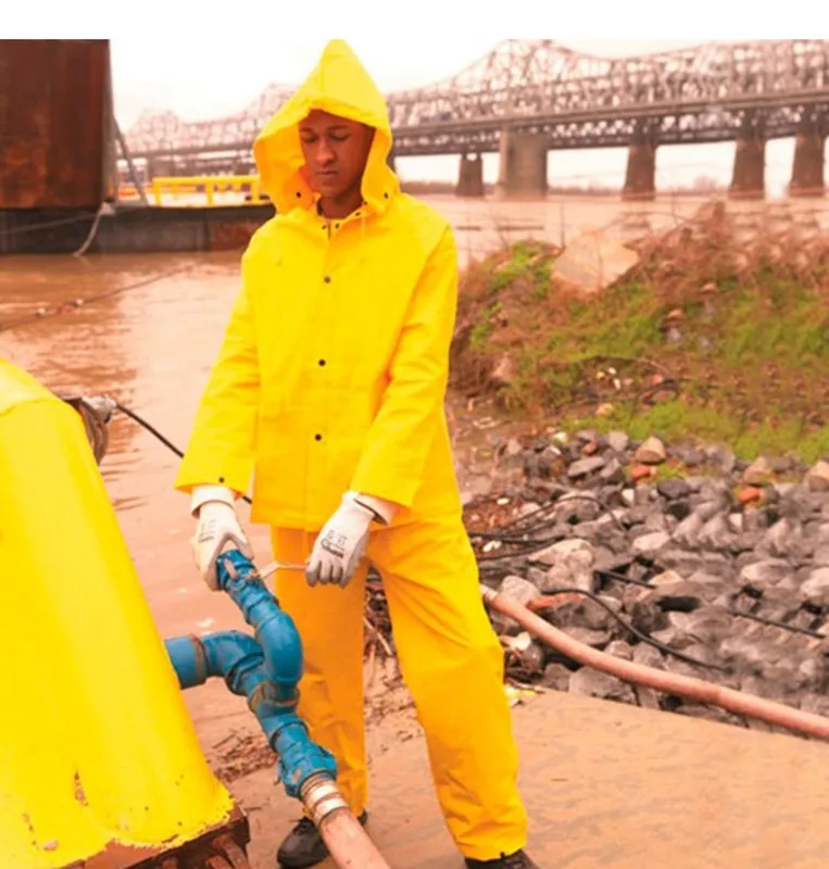 Yellow Rain Piece Rain Gear Rothco Yellow Waterproof PVC Piece