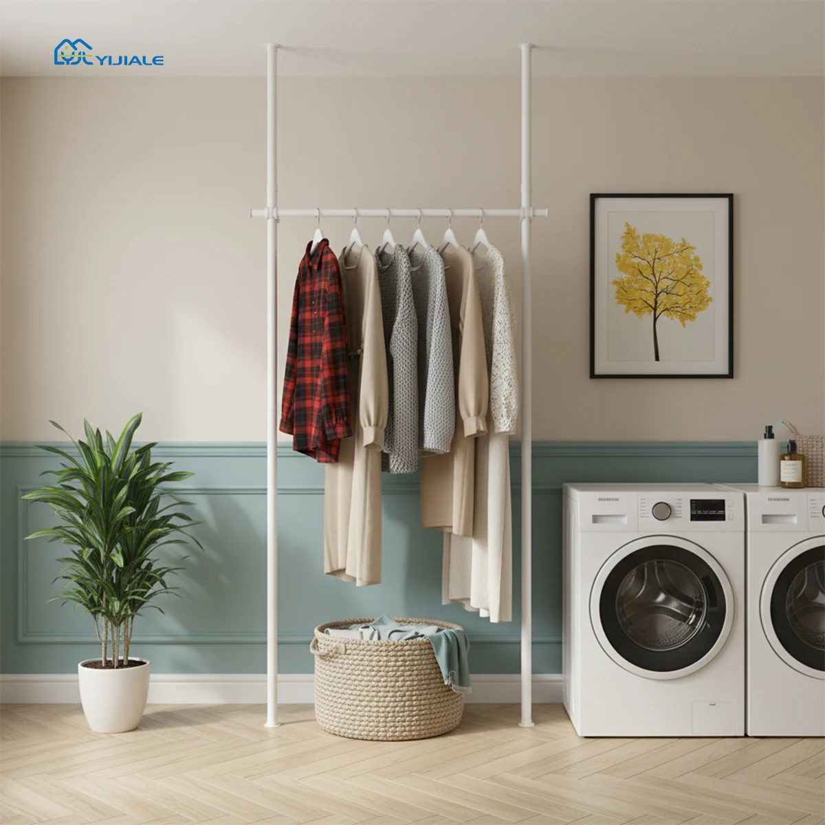 YIJIALE Bedroom China Design Door Shelving Organized Design Modern Duty Walk in Landry Walk in Wardrobe