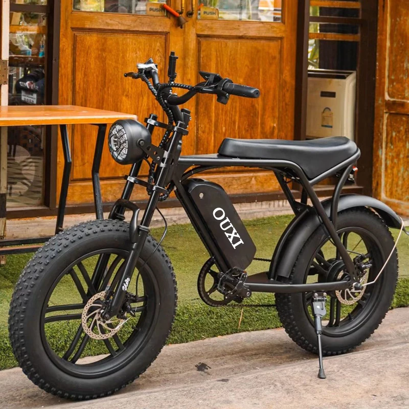 OUXI V8 電動自転車 20インチ ファットタイヤ 1000W 7段変速 着脱式