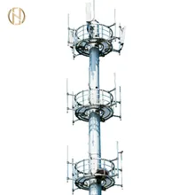 FUTAO High Quality 15-20M Telecommunication Pole Antenna Pole