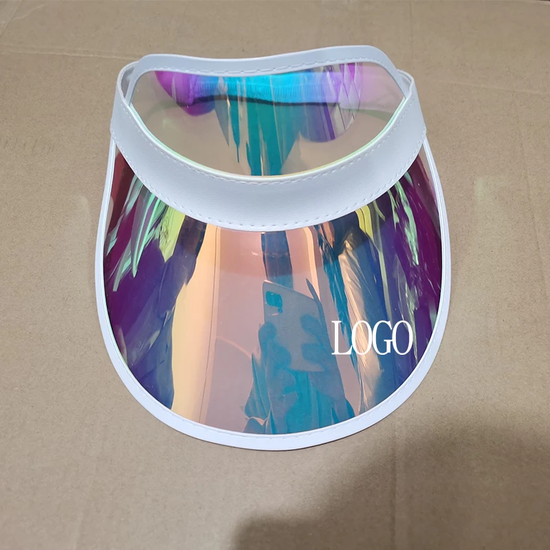 Transparent Holographic Purple sun Vizor BLANK Buy Ultraviolet Sun Shield | Half Face Sun Visor – Umbrashield main image 3