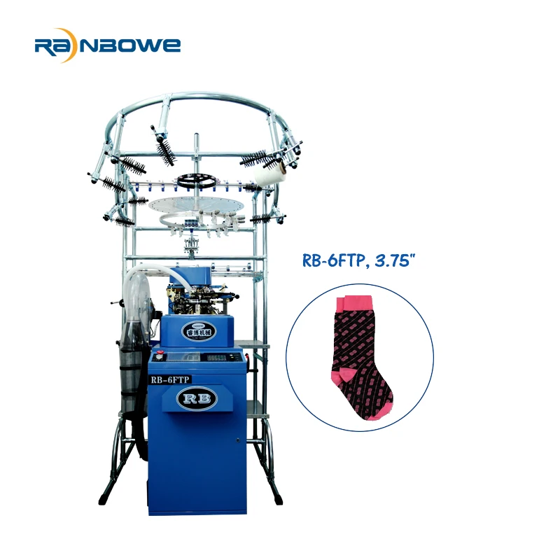 Automatic Computerized 6F Baby Sock Knitting Machine Manual Operation with Core Motor Component Toe Sewing Best Price for Sale