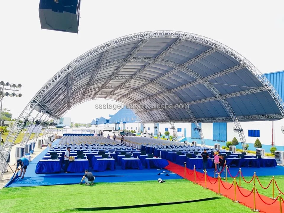 product aluminum truss outdoor event customized arc roof are pillar stage truss display for concert-8