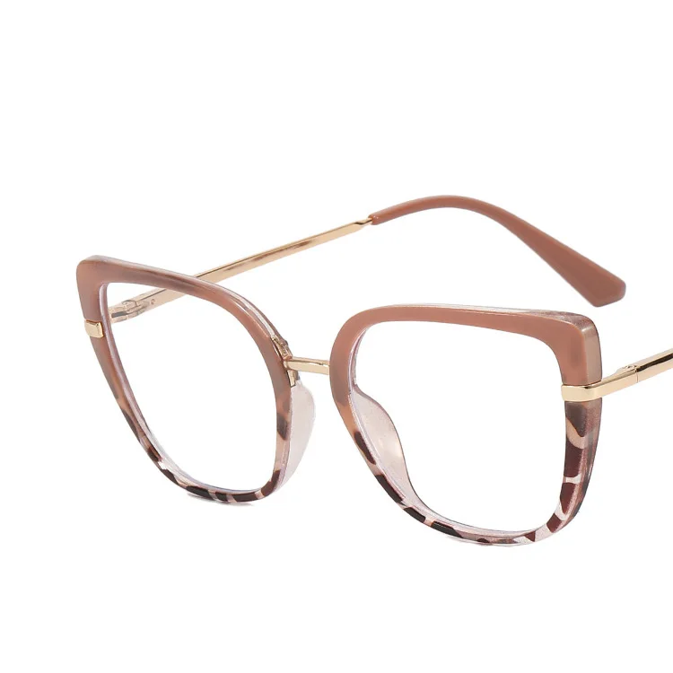 Womans Oversize Blue Light Blocking Optical Tr90 Frame Fashion Designer Red Cat Eye Glasses Frame for Women Eyeglasses
