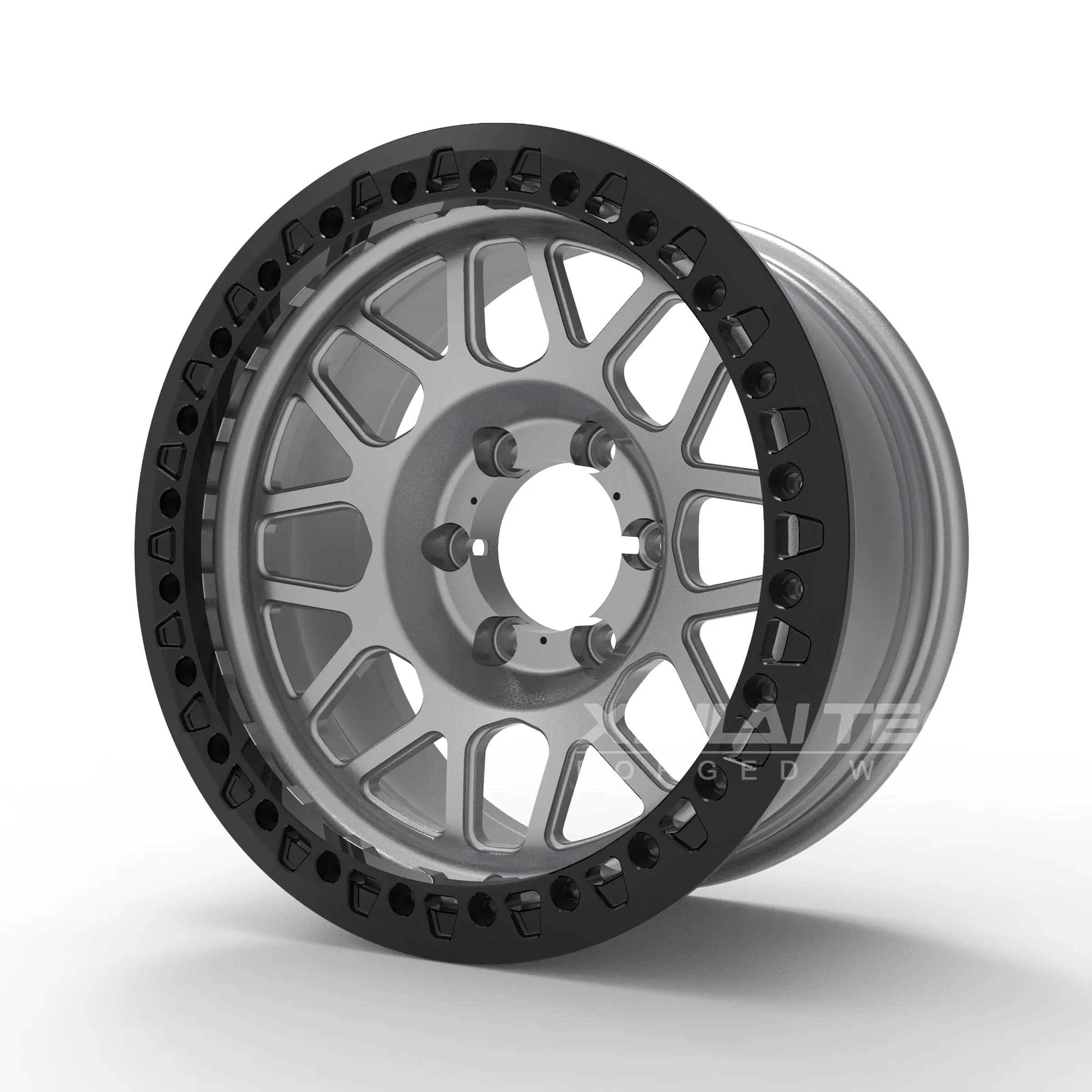 XL Custom Offroad Forged Beadlock Rims 17-24 Inch 8x165.1 8x170 Fit Ram 2500 3500 Ford Super Duty Heavy Duty Truck Wheels - Image 3